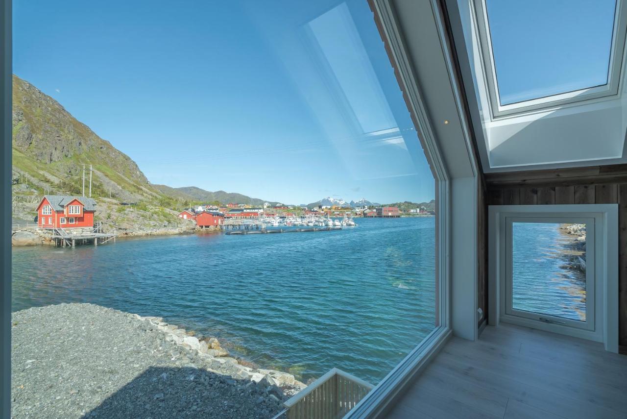 Seafront New Cabin In Lofoten バルスタ エクステリア 写真